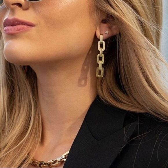 Eddie Borgo Link Earrings - NWT - Picture 3 of 4